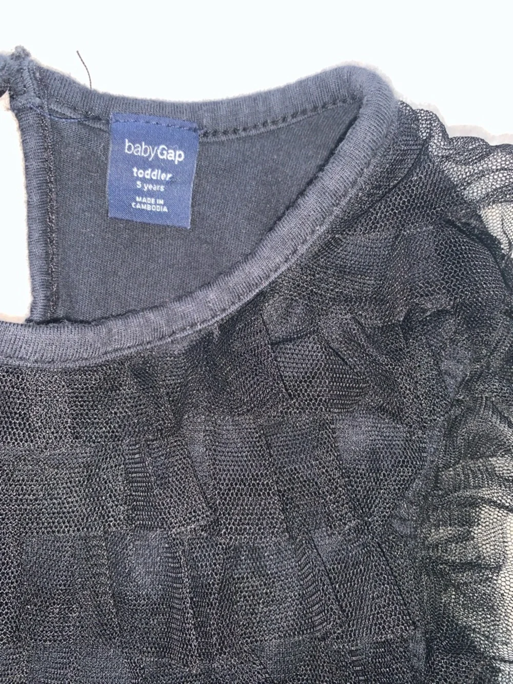 GAP Black Tulle Swing Top 5 Girls GUC - Picture 4 of 8